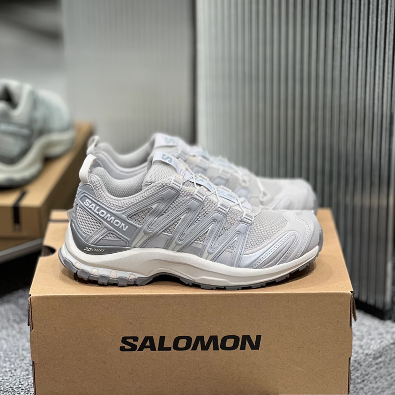 SALOMON萨洛蒙 XA PRO 3D黎明蓝/银灰色低帮休闲跑步鞋477736