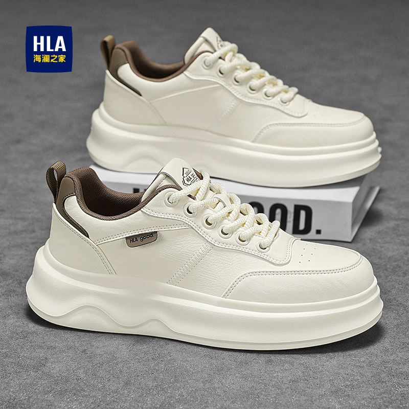 HLA/海澜之家经典潮流休闲鞋男2025冬季新款软底舒适百搭运动鞋子