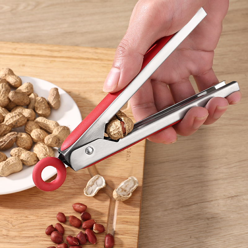 剥花生壳神器不锈钢夹花生工具手工快速拨花生种子坚果钳扒皮机器