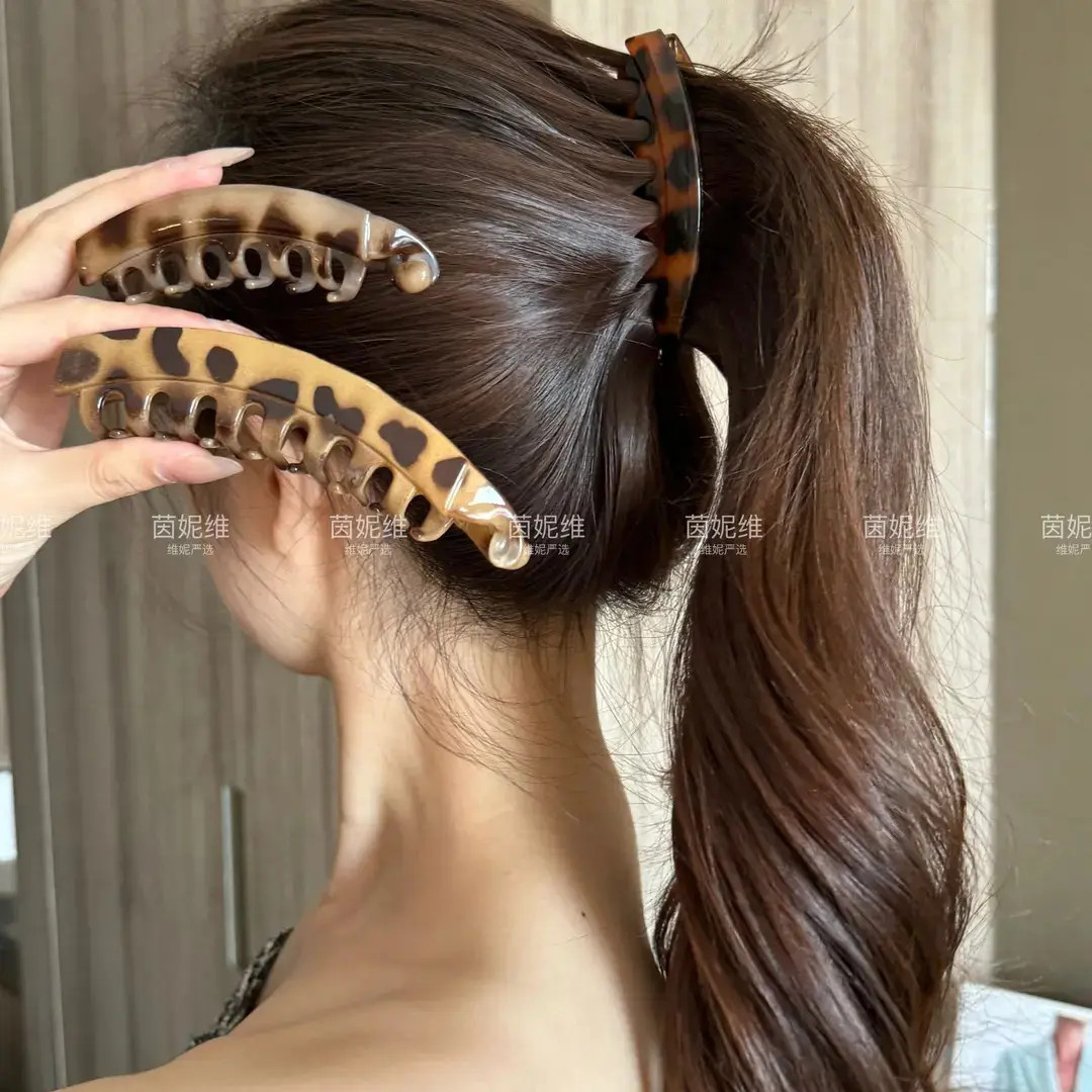 网红气质大号发量多！高马尾香蕉夹 马尾显发量蓬松神器马尾夹