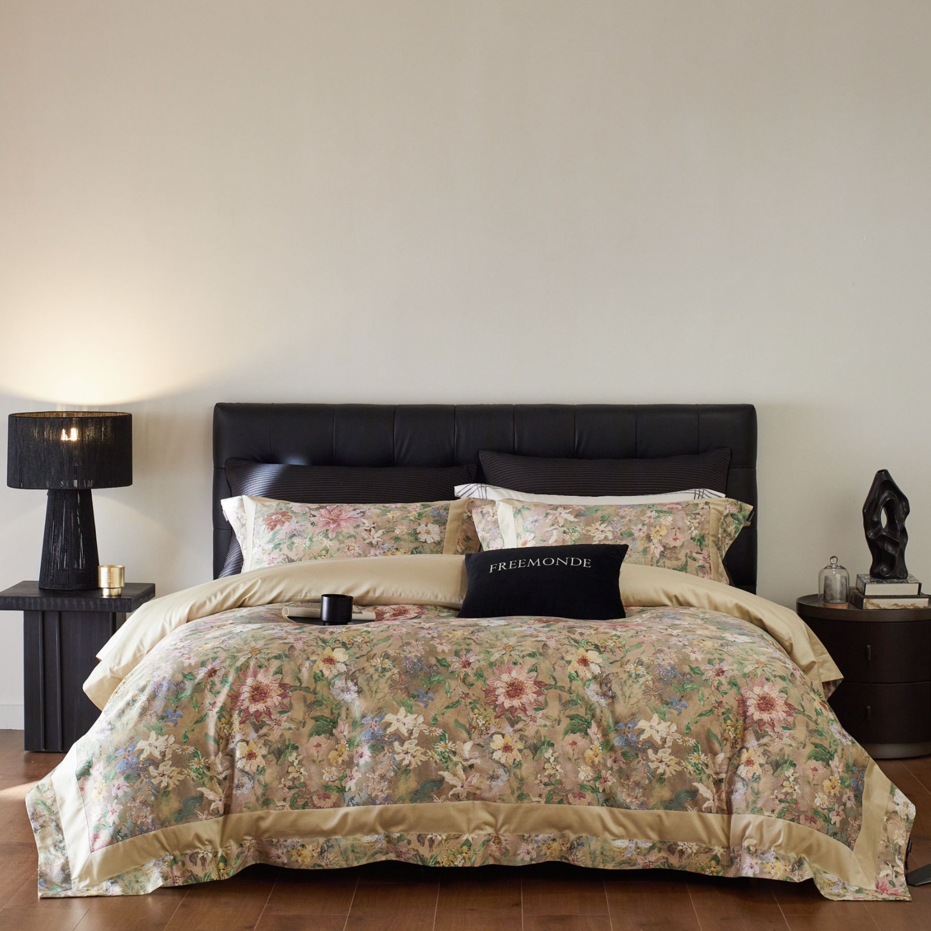 丽家平！西曼花诗 澳棉全棉印花100（50*50）四件套意大利数码床品