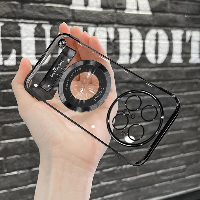 适用华为mate70/mate70/mate70pro+电镀无边框磁吸贴手机壳