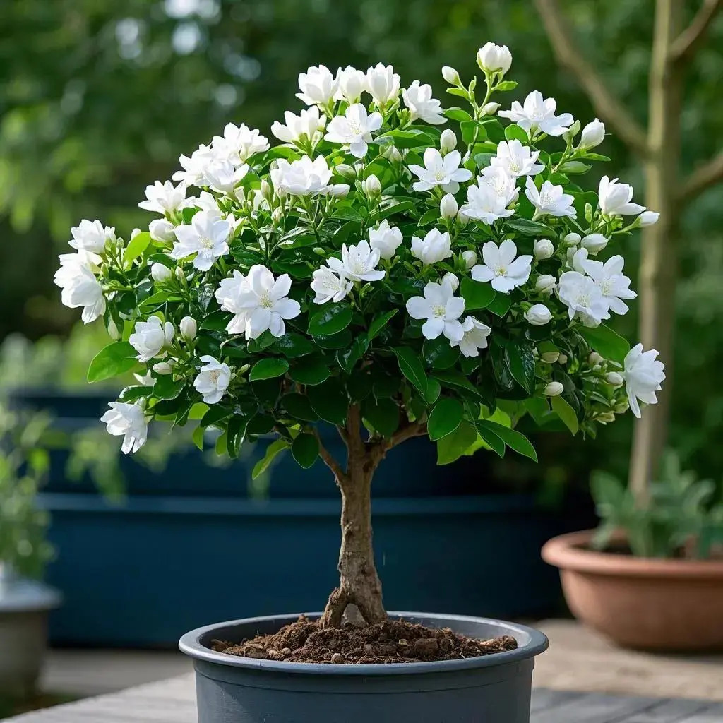 【浓香】茉莉花老桩树苗盆栽花卉绿植室内外四季开花阳台庭院耐寒