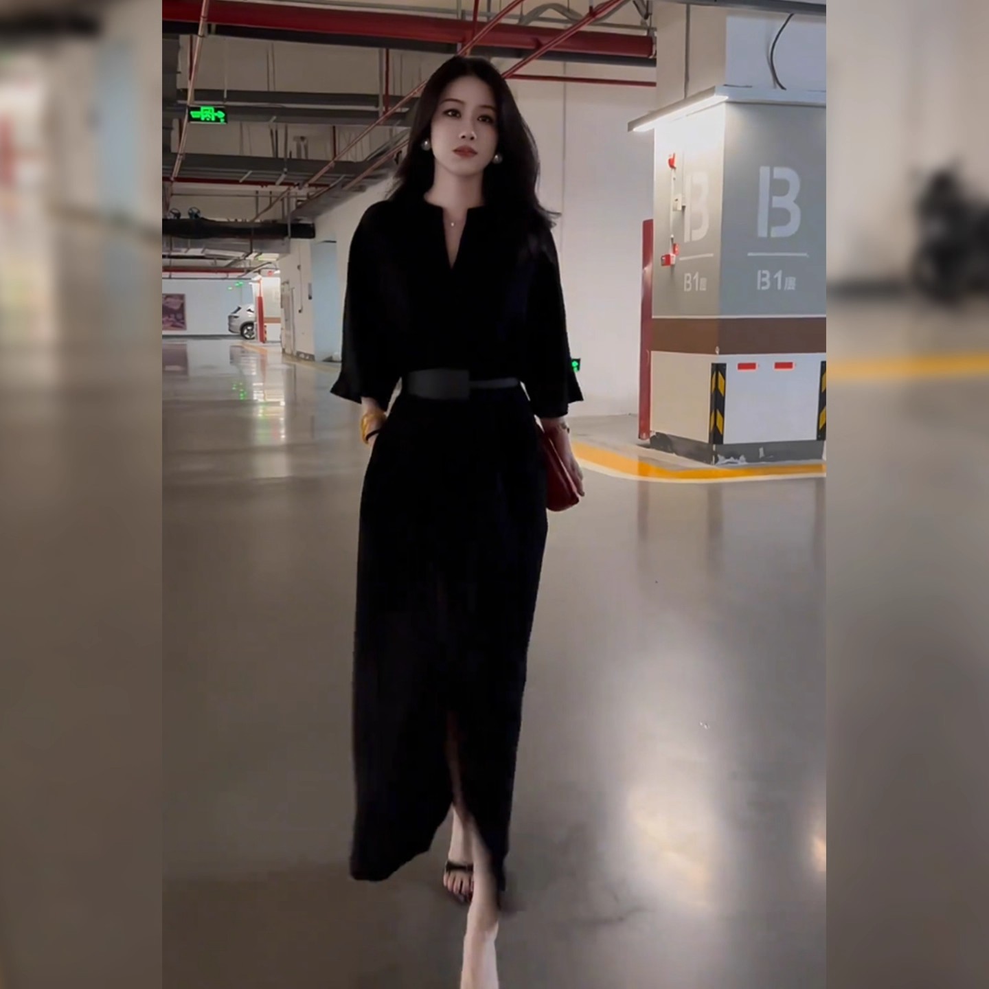 大码胖mm巨好看气质高级感连衣裙女2025早秋新款今年流行长款裙子