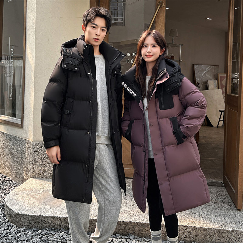 门店15&9/9！一件就过冬」90鸭绒高克重连帽御寒情侣羽绒服 M13953