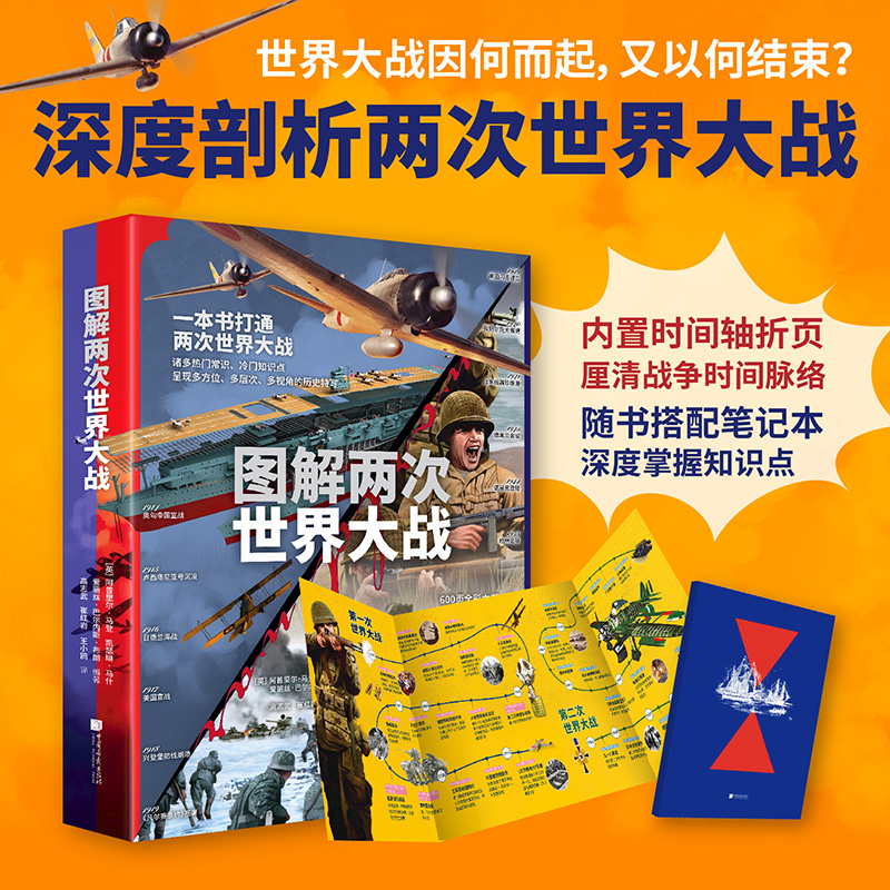 图解两次世界大战 一本书打通两次世界大战知识 世界史知识必备书
