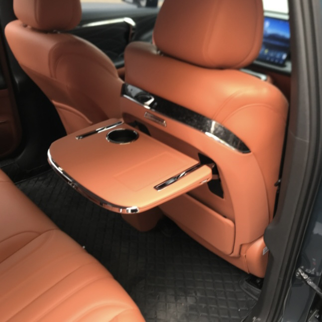 适用埃安V霸王龙车载多功能折叠桌板无线电调节角度后排改装配件