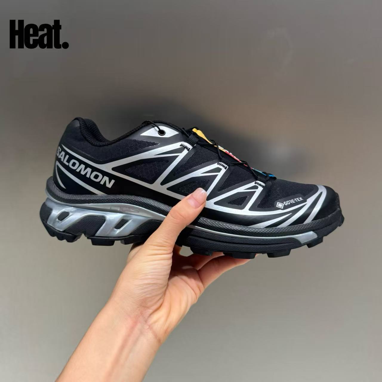 SALOMON/萨洛蒙XT-6 GTX防水户外登山越野徒步跑步鞋 黑银474506