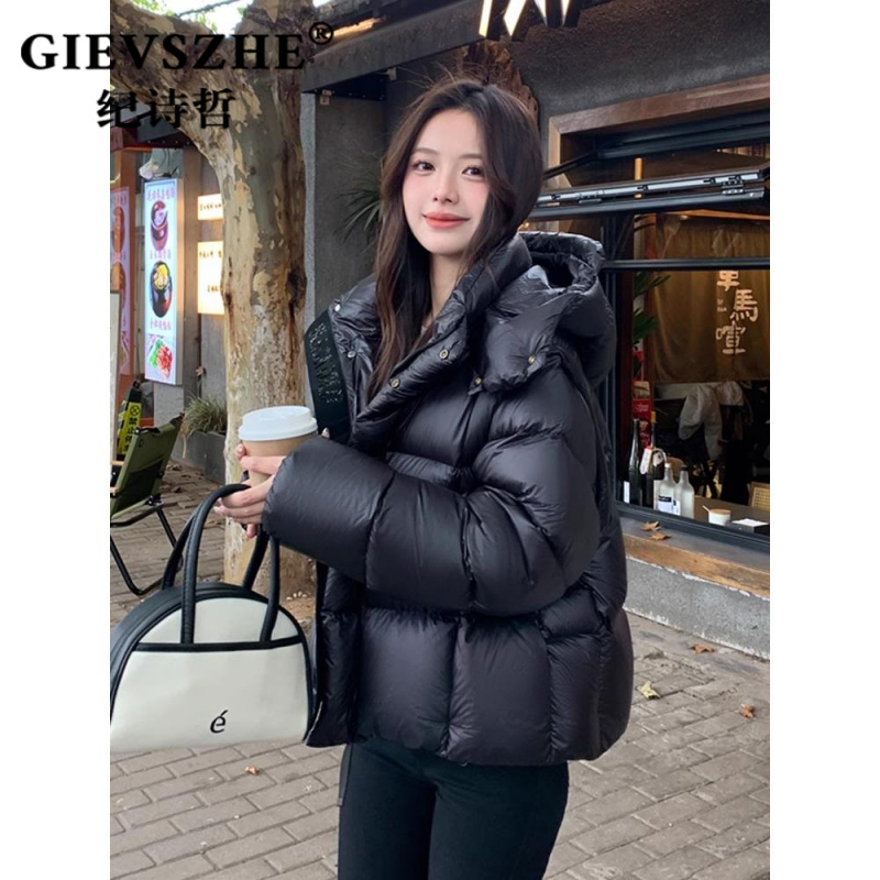 纪诗哲鹅绒加厚短款羽绒服女款爆款2025新款冬季可拆卸高端外套女