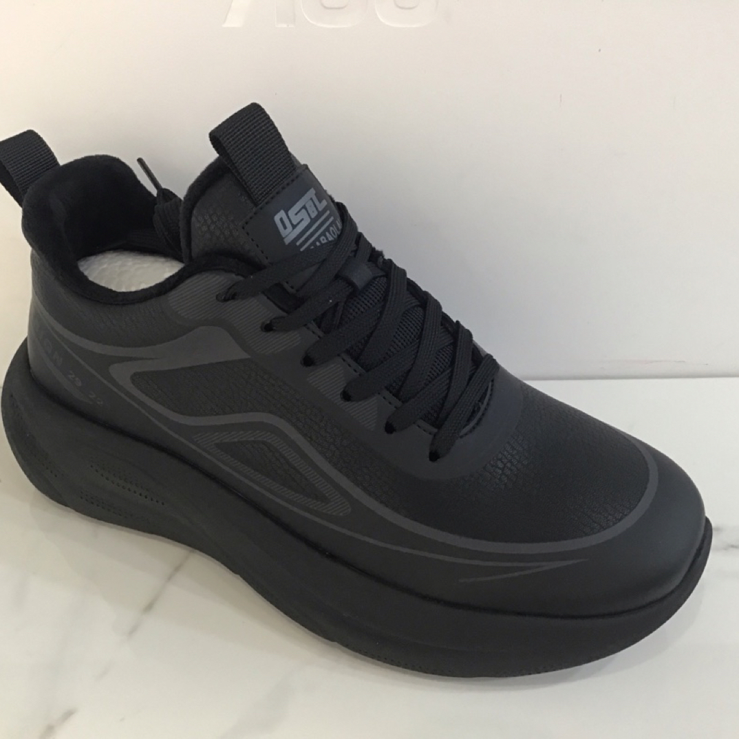 306男士冬季真皮加绒男士百搭休闲鞋舒适