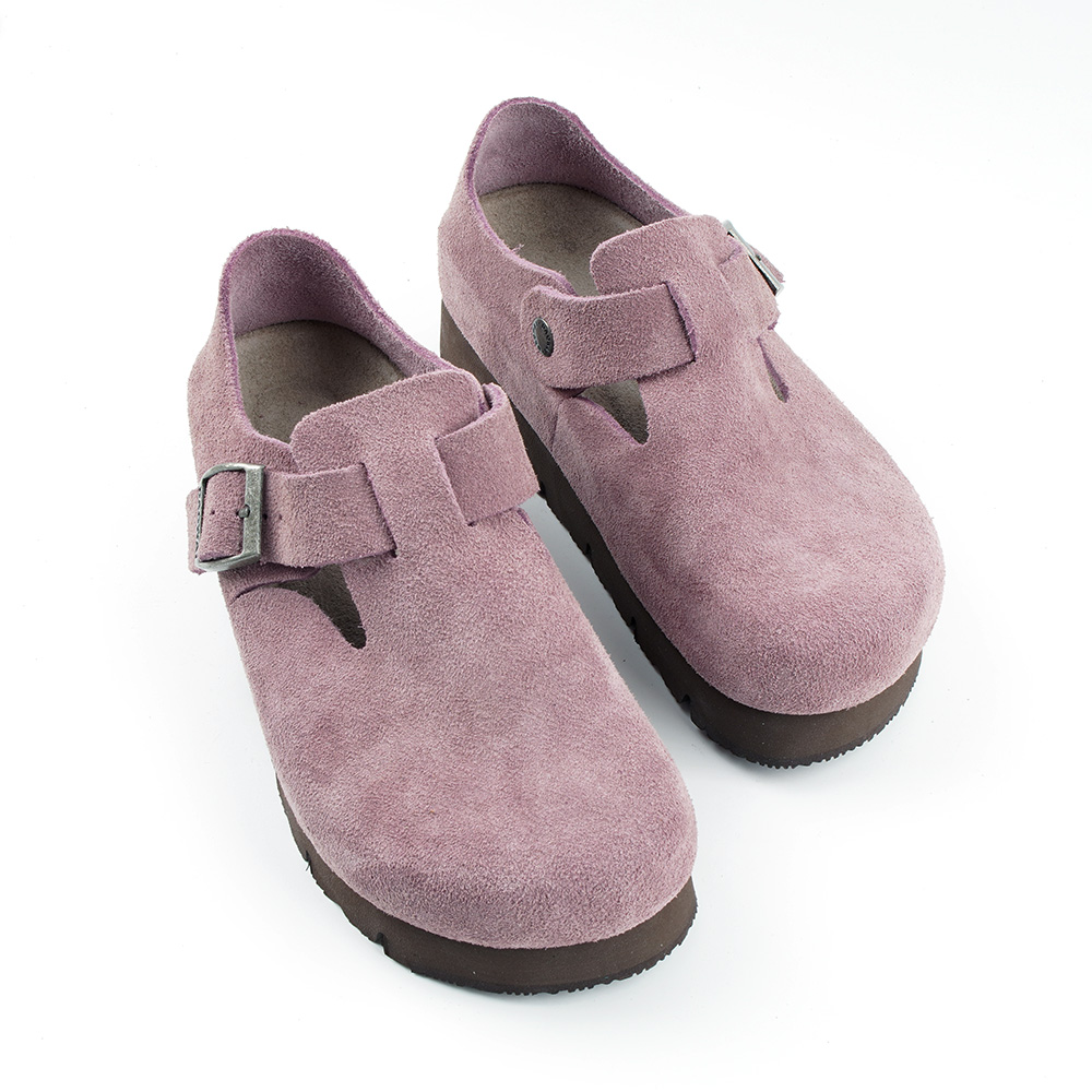 岛外DAOWAI增高5CM春秋厚底女休闲时尚复古反绒牛皮鞋勃肯鞋