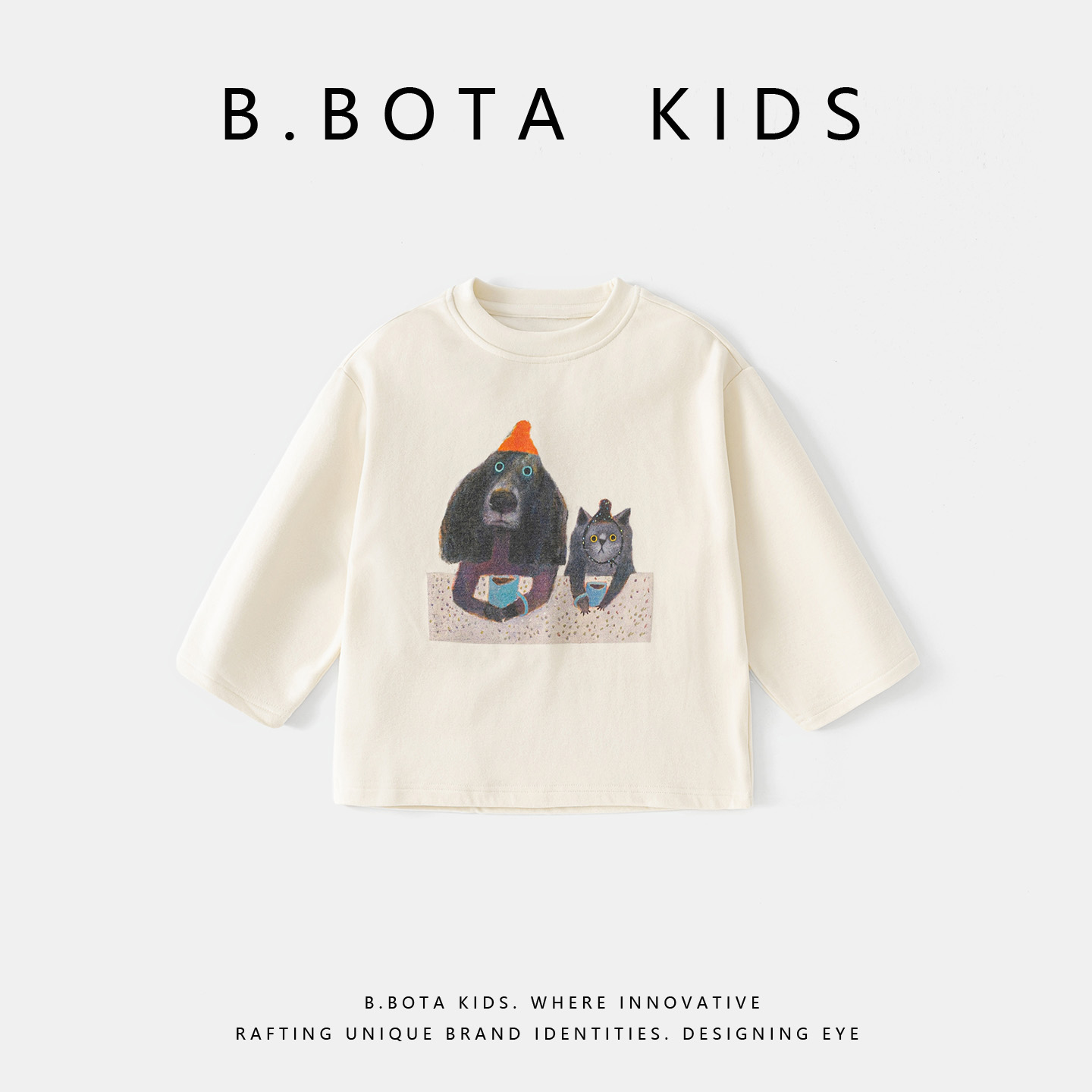 2025冬款儿童休闲卡通印花打底衫-bt5300