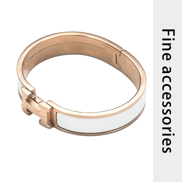 V金高品质-H字母系列手镯 轻奢男女同款奢华手镯