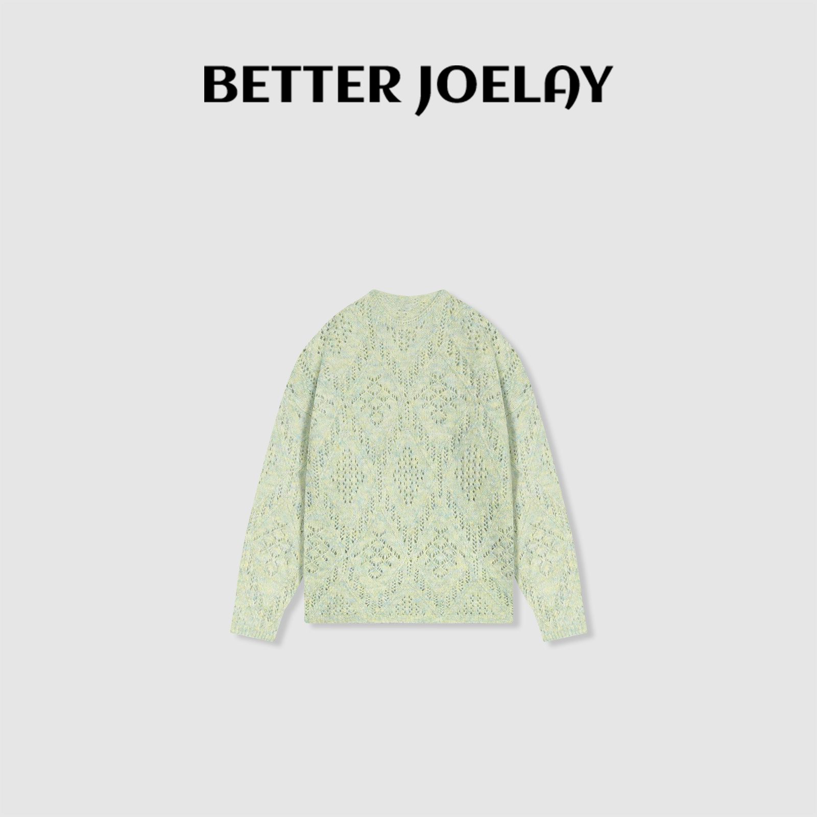 BETTER JOELAY-【山茶漫卷】羊毛时尚针织毛衣套头款个性慵懒Z0931