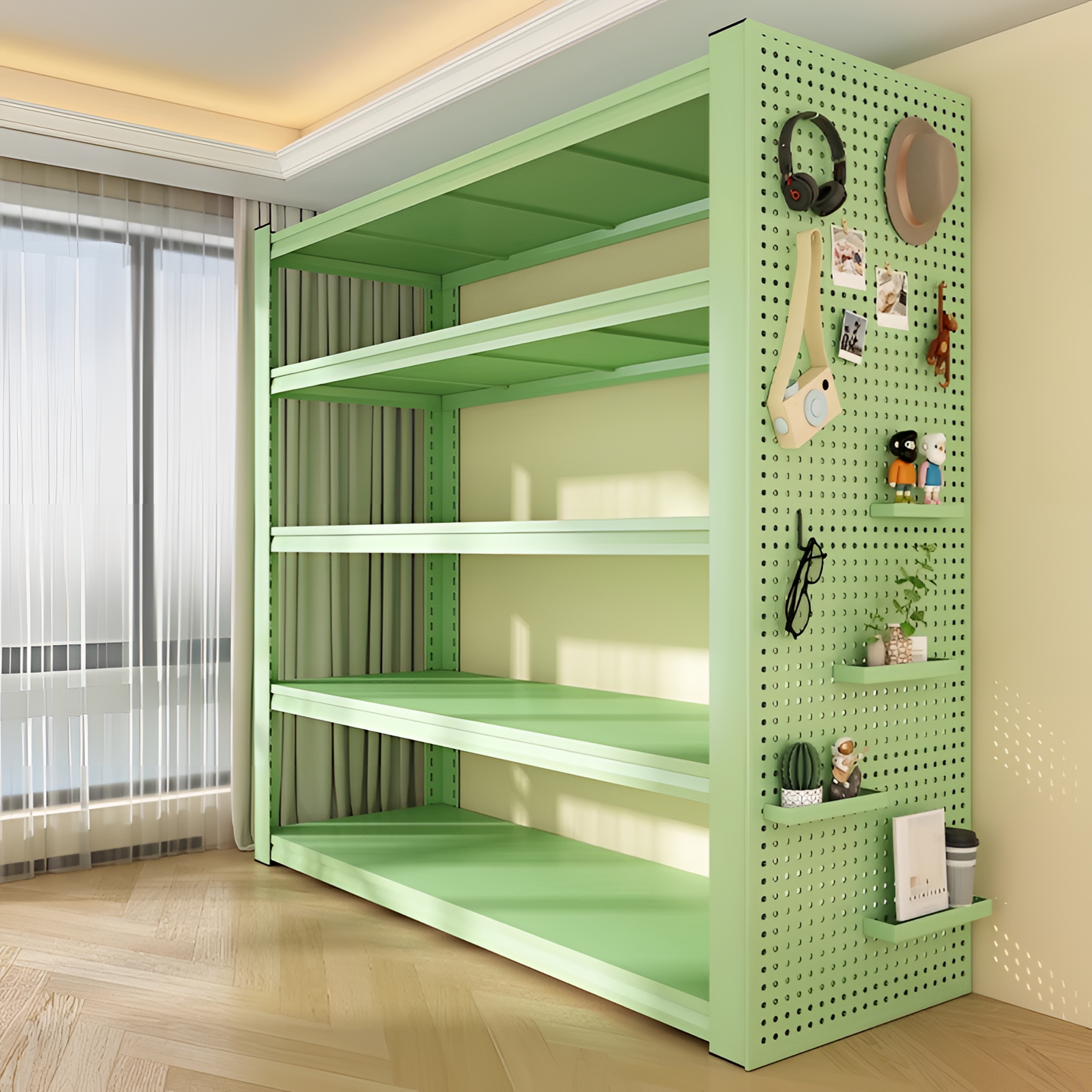 【荃网热款】家用置物架多层收纳架客厅书架杂物间整理架落地货架