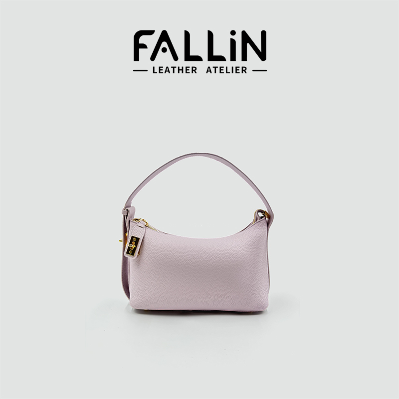 FALLIN法琳 新款女高级感真皮枕头包百搭单肩小众托特包FL1010