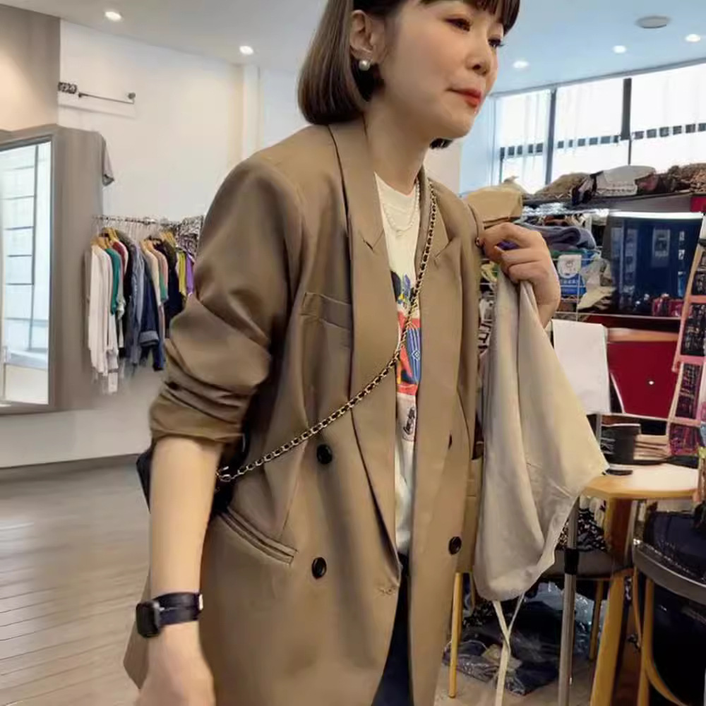 2025春装大码女装洋气减龄西装外套胖mm韩版宽松显瘦休闲小西服潮