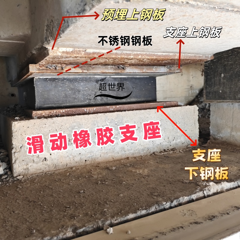 活动橡胶支座桥梁伸缩缝临时抗震橡胶支座垫块滑动圆形板式支座