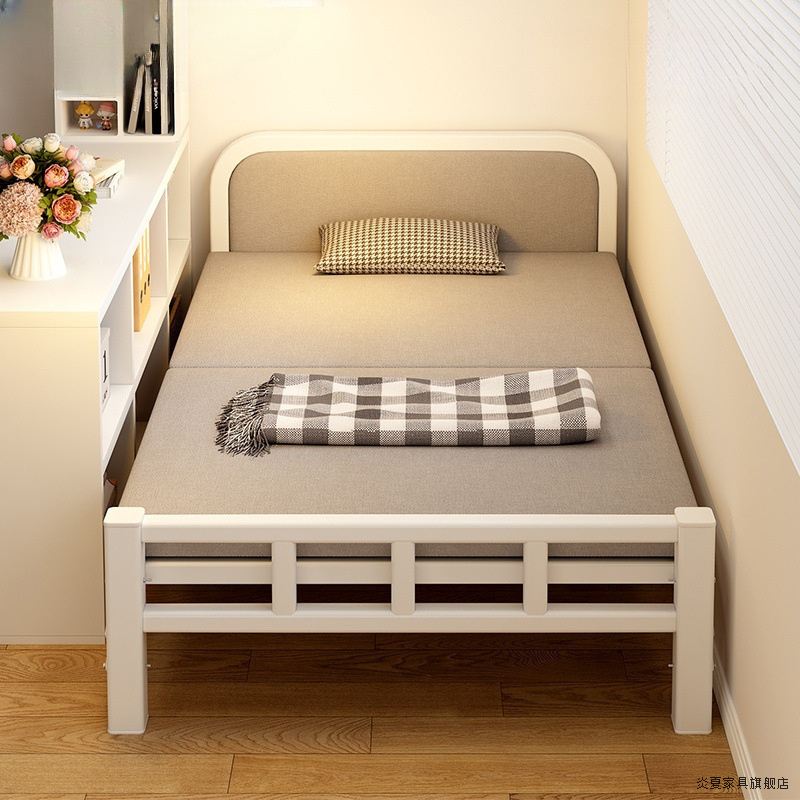 单人床家用折叠床出租房小床卧室加床一米二简易床成人1米5双人床