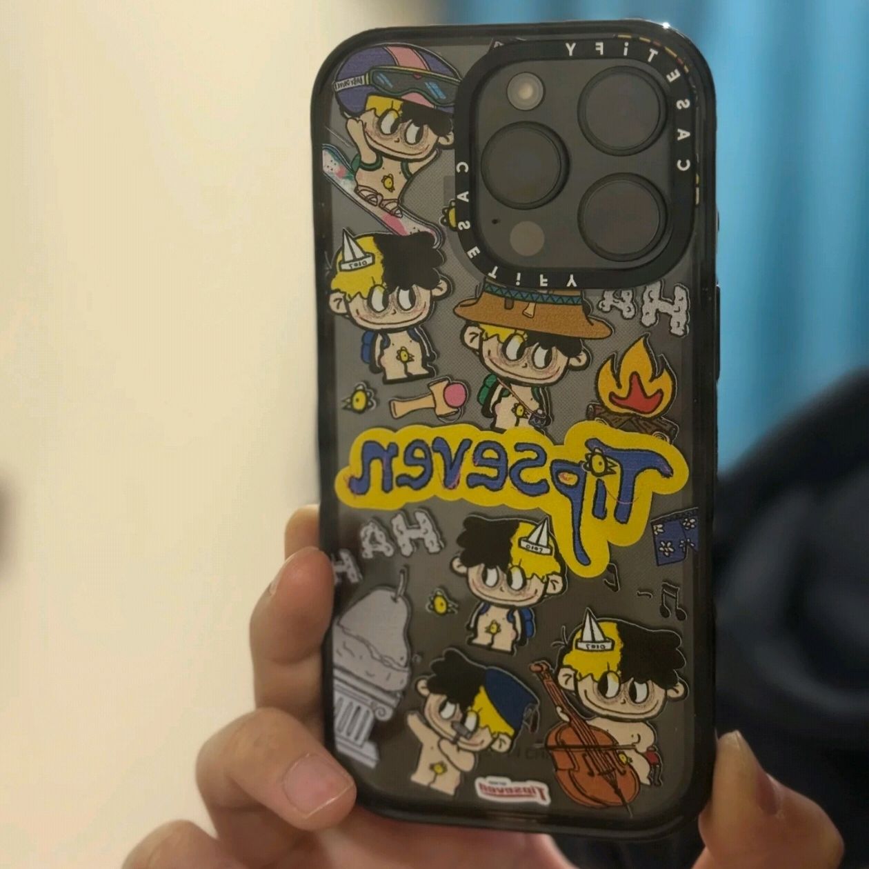 联名Tipseven童趣16proMax手机壳iPhone15/14/13透明女