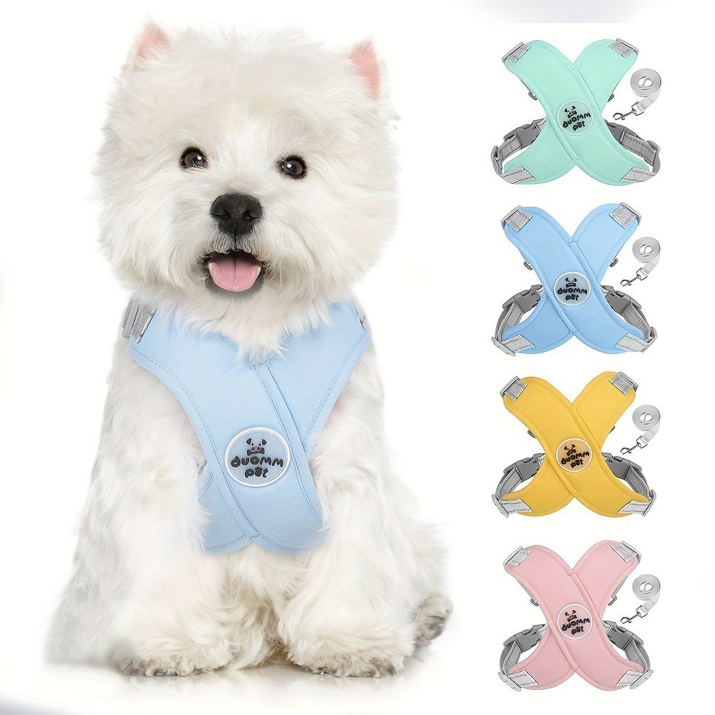 狗绳遛狗绳背心式可调节胸背带泰迪柯基法斗中型结实狗狗牵引绳kw