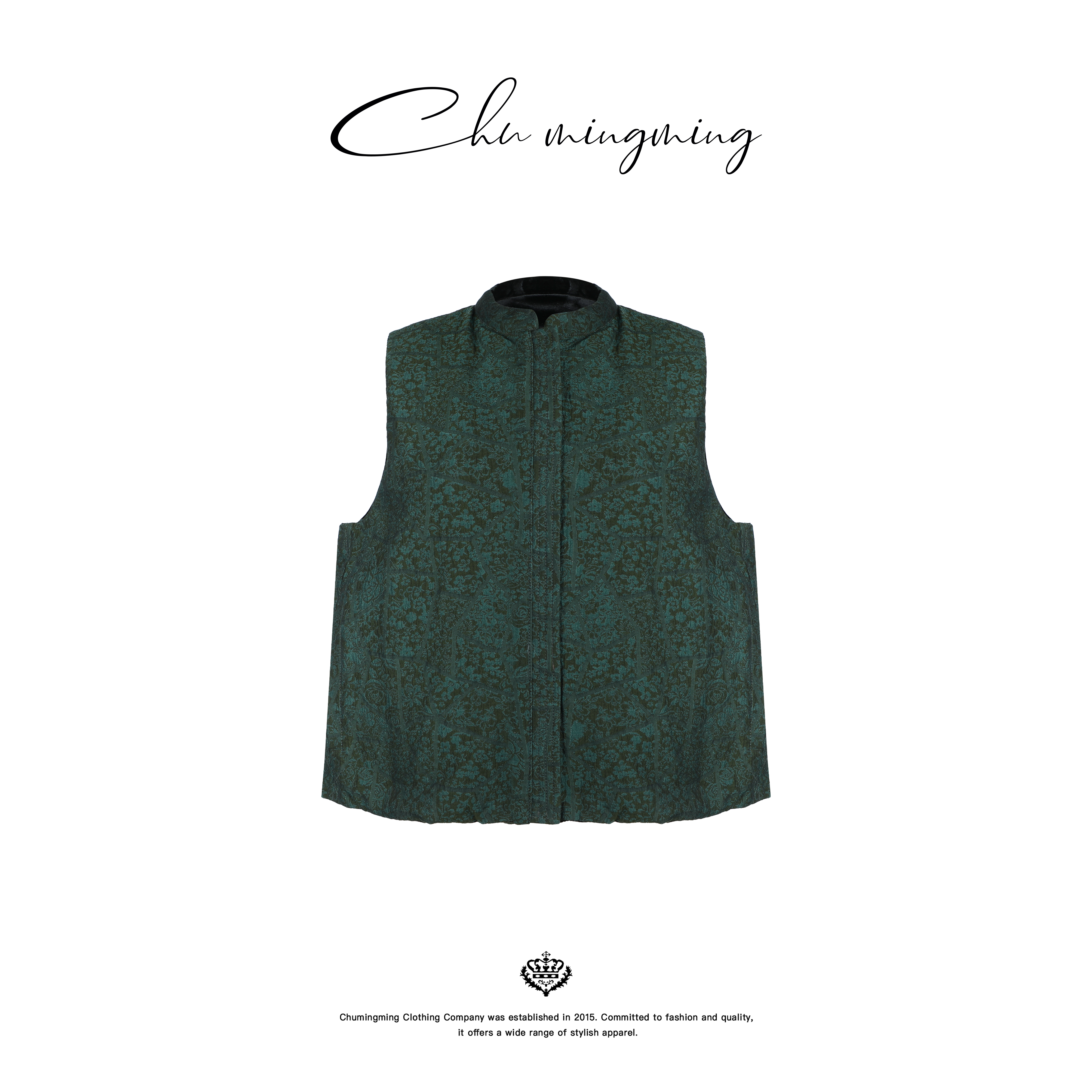 【CHUMINGMING】【青芜】丝绒双面羽绒马甲MP2515716