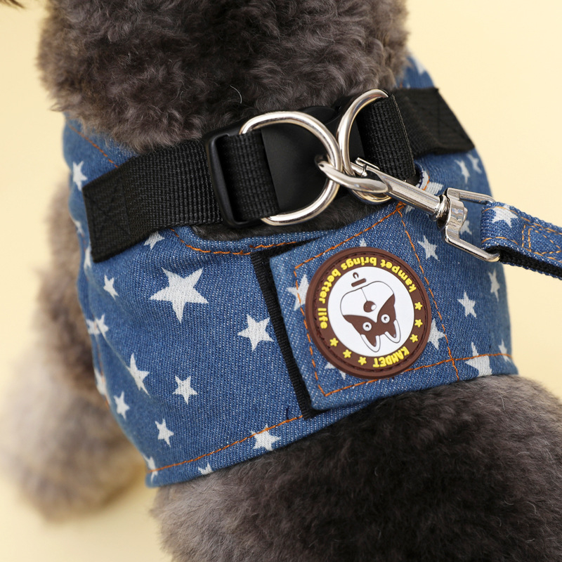 宠物用品批发狗狗牛仔牵引绳牵引带遛狗绳子狗链子泰迪胸背犬用