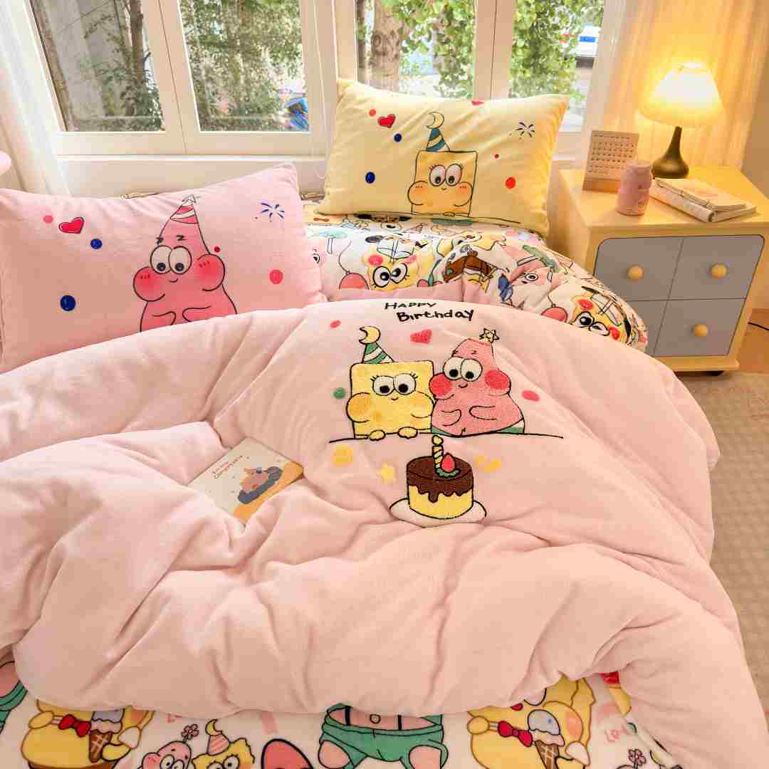 A类超软牛奶绒四件套秋冬法莱绒加厚柔软双面加绒单人宿舍三件套