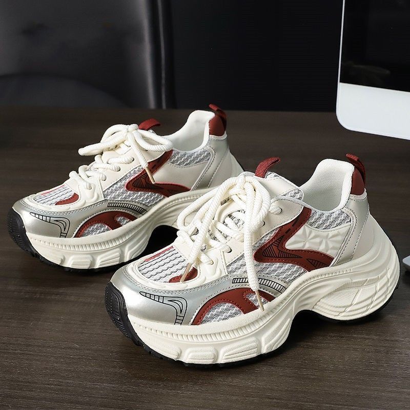 超轻老爹鞋女2025春秋新款爆款显脚小休闲百搭软底轻便运动鞋女鞋