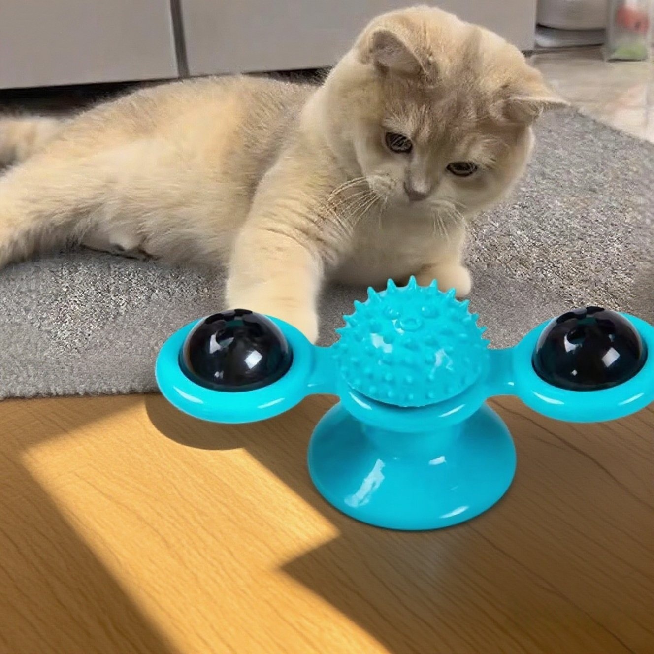 猫玩具自嗨解闷宠物转盘逗猫棒不倒翁风车用品小猫咪玩具猫咪玩具