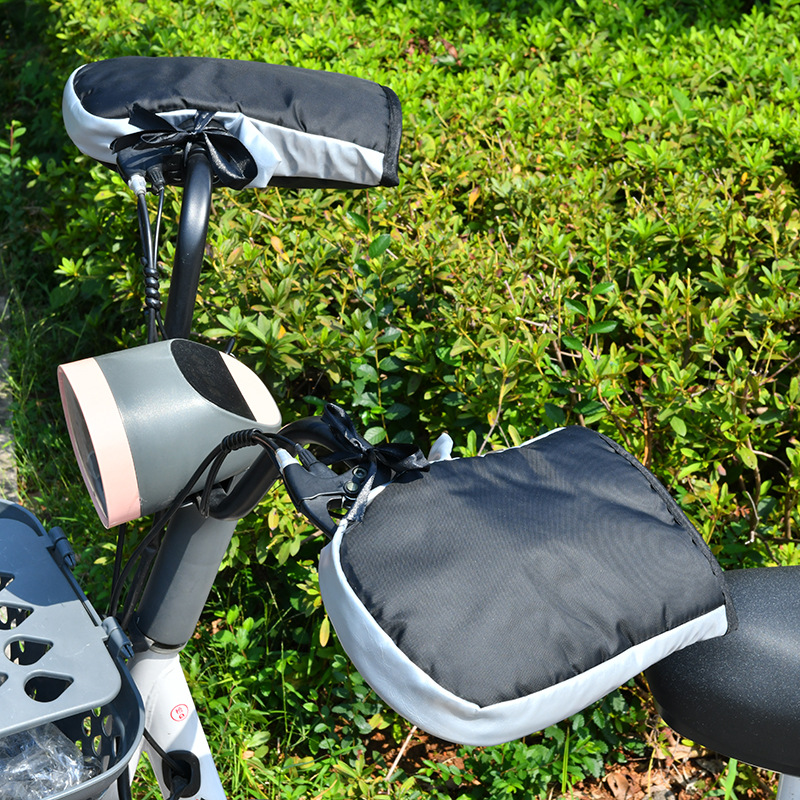 【全国包邮】冬季电动车摩托车加厚加绒手把套保暖防雨防风护手罩