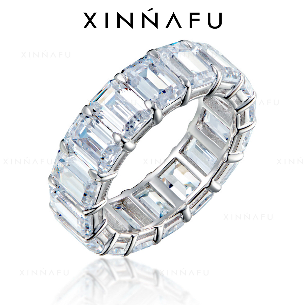 925银合成锆石戒指 “冰糖排戒”满钻镶嵌时尚百搭情侣对戒排戒