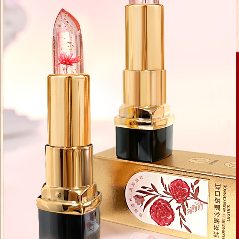 【新人福利】鲜花果冻温变口红 显白保湿不掉色