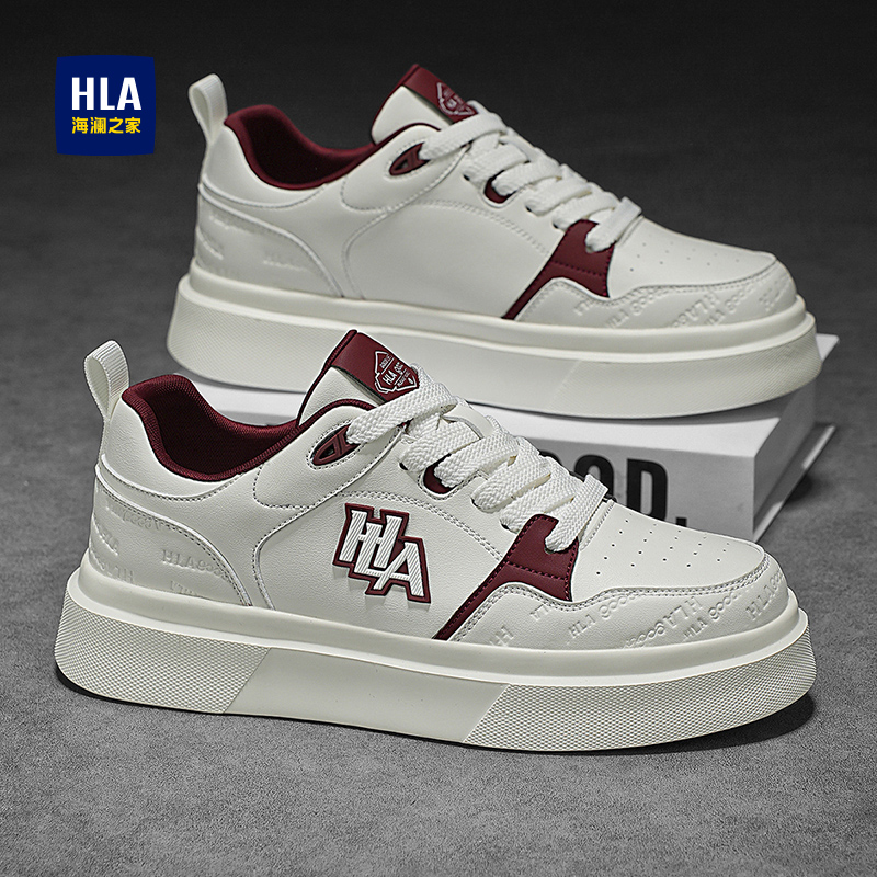 HLA/海澜之家男鞋秋季新款休闲板鞋时尚百搭潮流厚底男士休闲鞋
