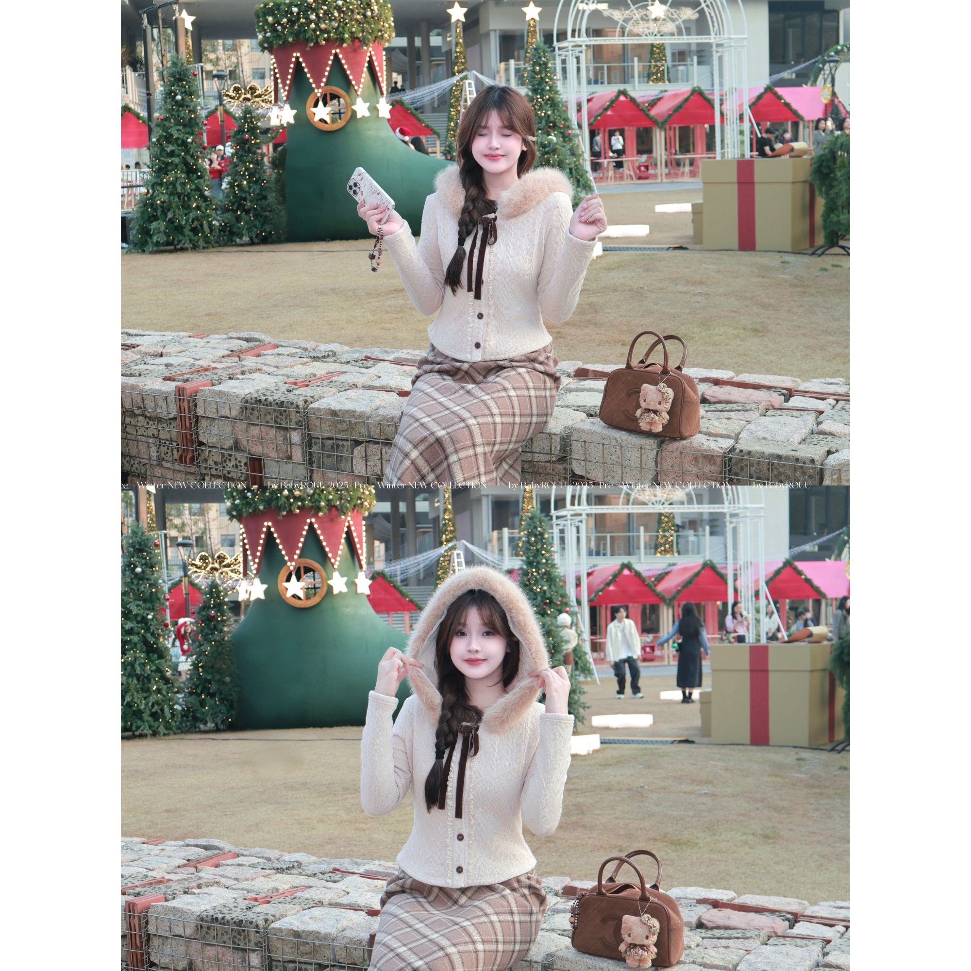 【松岛冬日-毛领】温与柔 穿上这套一起过圣诞吧~ 温暖奶呼呼毛领