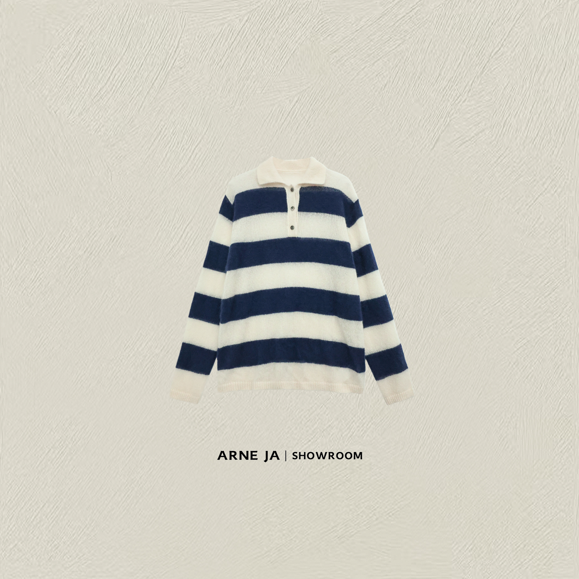 ARNE JA｜“秩序美学”渐层色块罗斯克柔烟毛衣W8224365