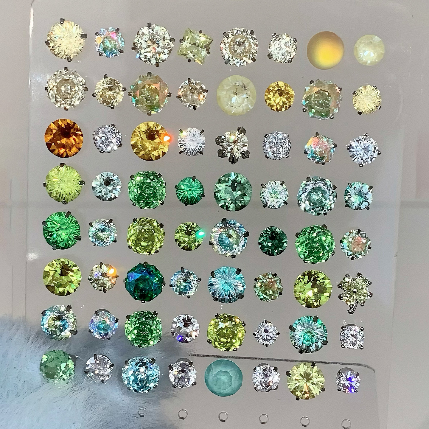 钛钢耳饰 稻田油画耳骨钉医用钛钢耳钉养耳洞青苹果耳饰女耳环