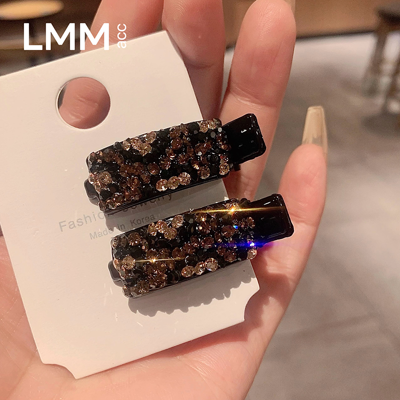 2025新款镶钻发夹侧边夹女精致百搭闪钻刘海夹时尚碎发夹子头饰