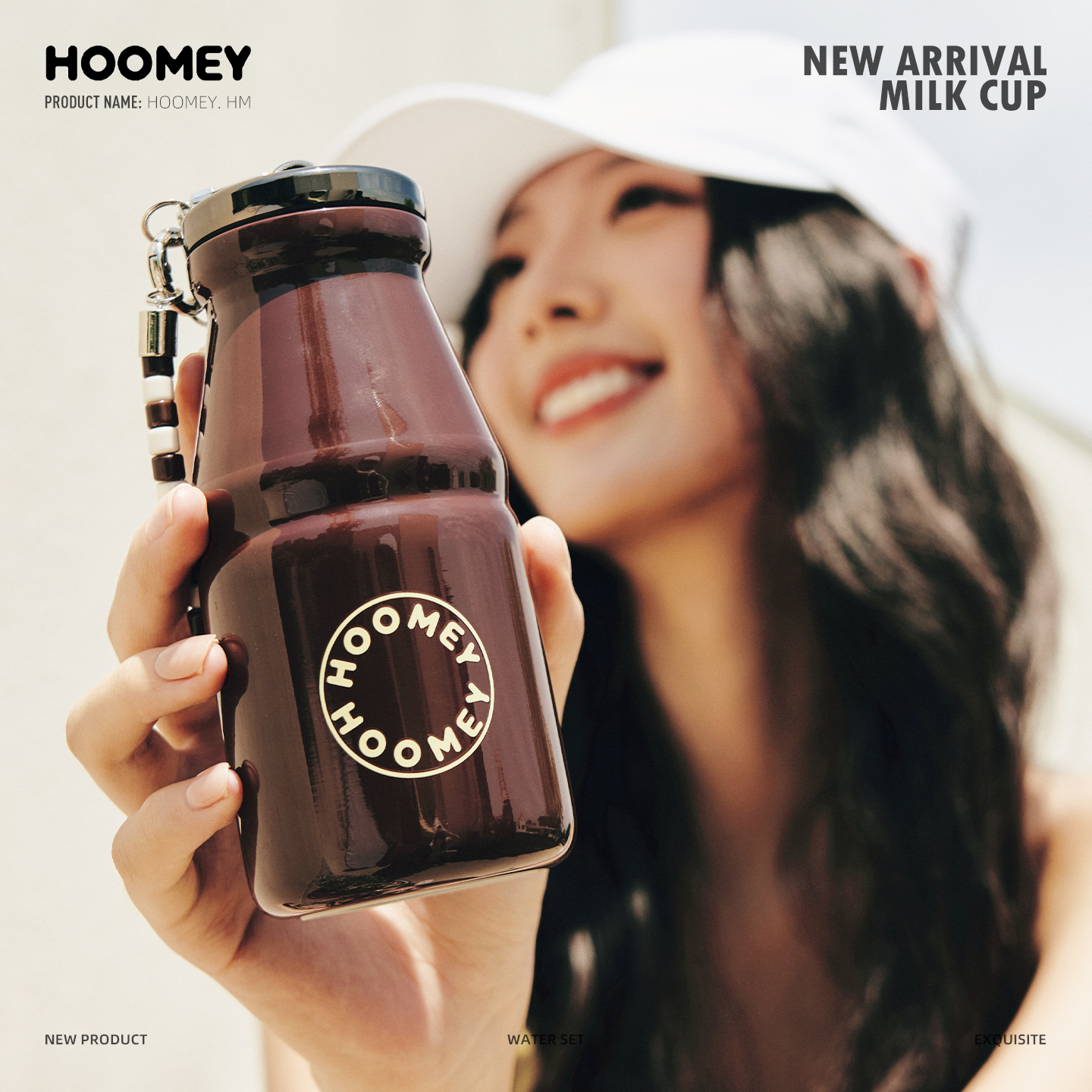 HOOMEY牛奶杯小巧保温杯便携水杯女高颜值杯子2025新款口袋杯礼物