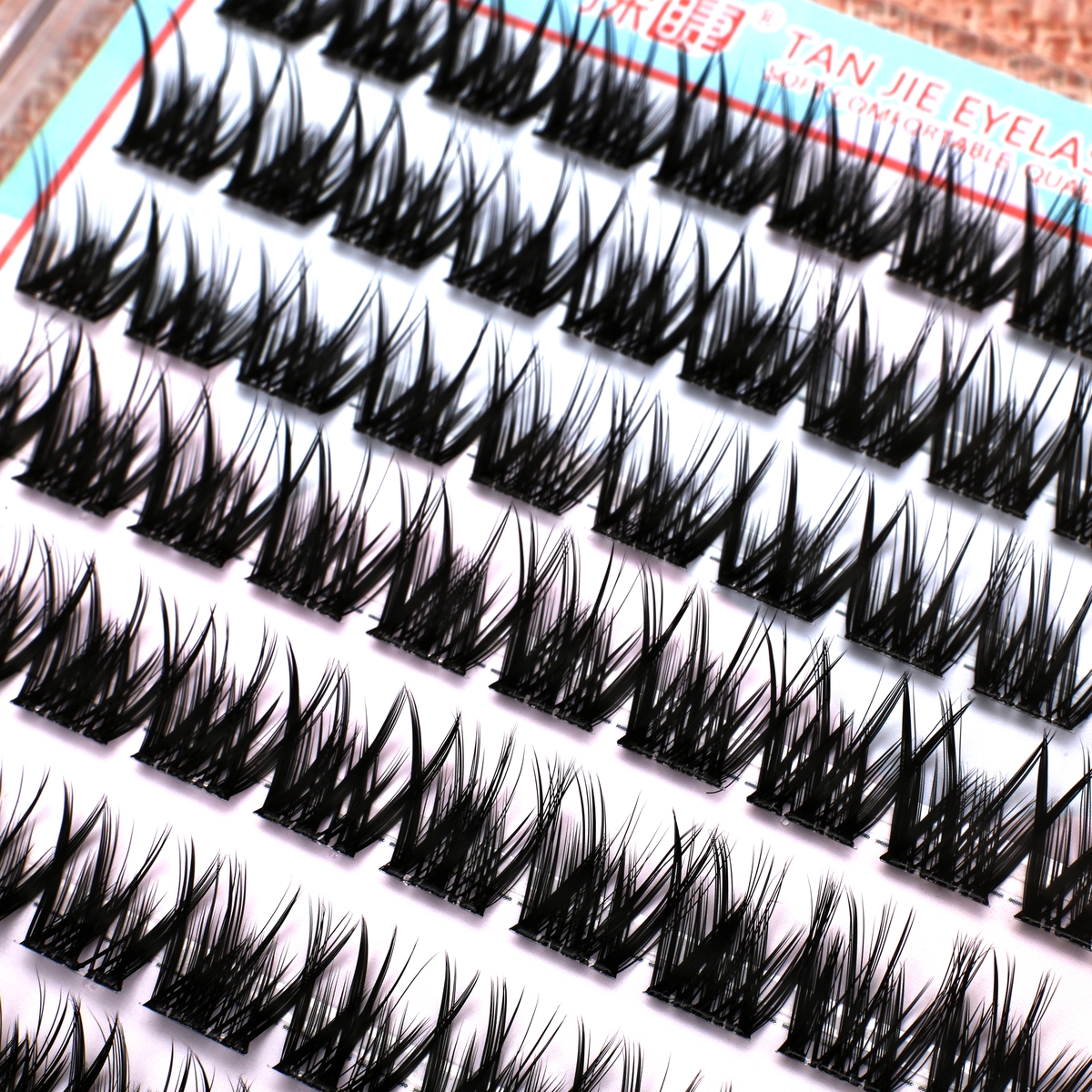 免胶5D密羽十排水貂绒层次毛绒绒自然真婴儿弯凌乱眼睫毛