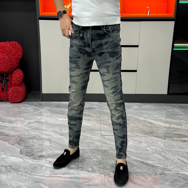 秋季时尚男士欧货修身小脚牛仔裤-50053