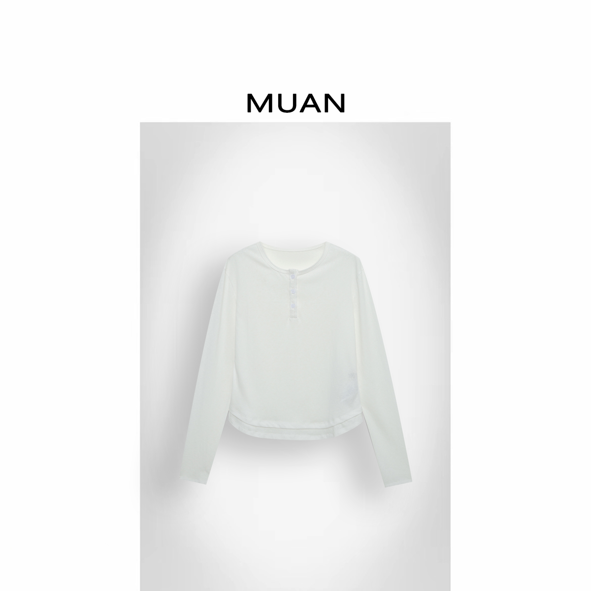 木岸MUAN：《小弯刀打底》“弯刀系列”定制百搭简约上衣女CQ-DG3-9037