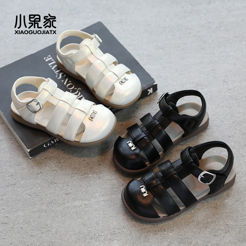 儿童凉鞋女孩女童夏鞋凉单鞋夏季包头小童女宝童鞋夏款防滑银色