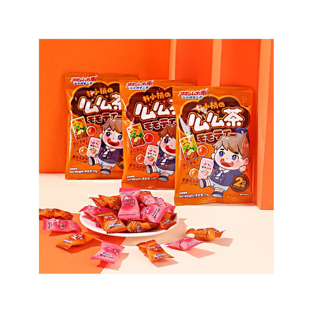 林小楠么么茶冰红茶蜜桃混合果糖袋装网红糖果独立包装结婚喜糖