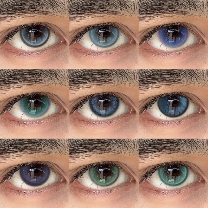 OVOLOOK男生美瞳14.0小直径半年抛自然扩瞳舒适隐形眼镜来古冰川