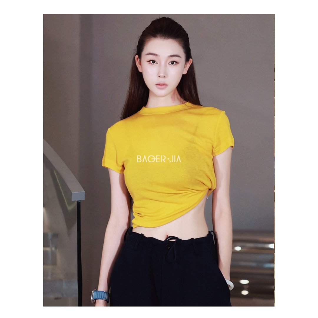 32-【超舒服T】宝儿家含幂BV102725309秋冬款天丝羊毛时尚彩色上衣
