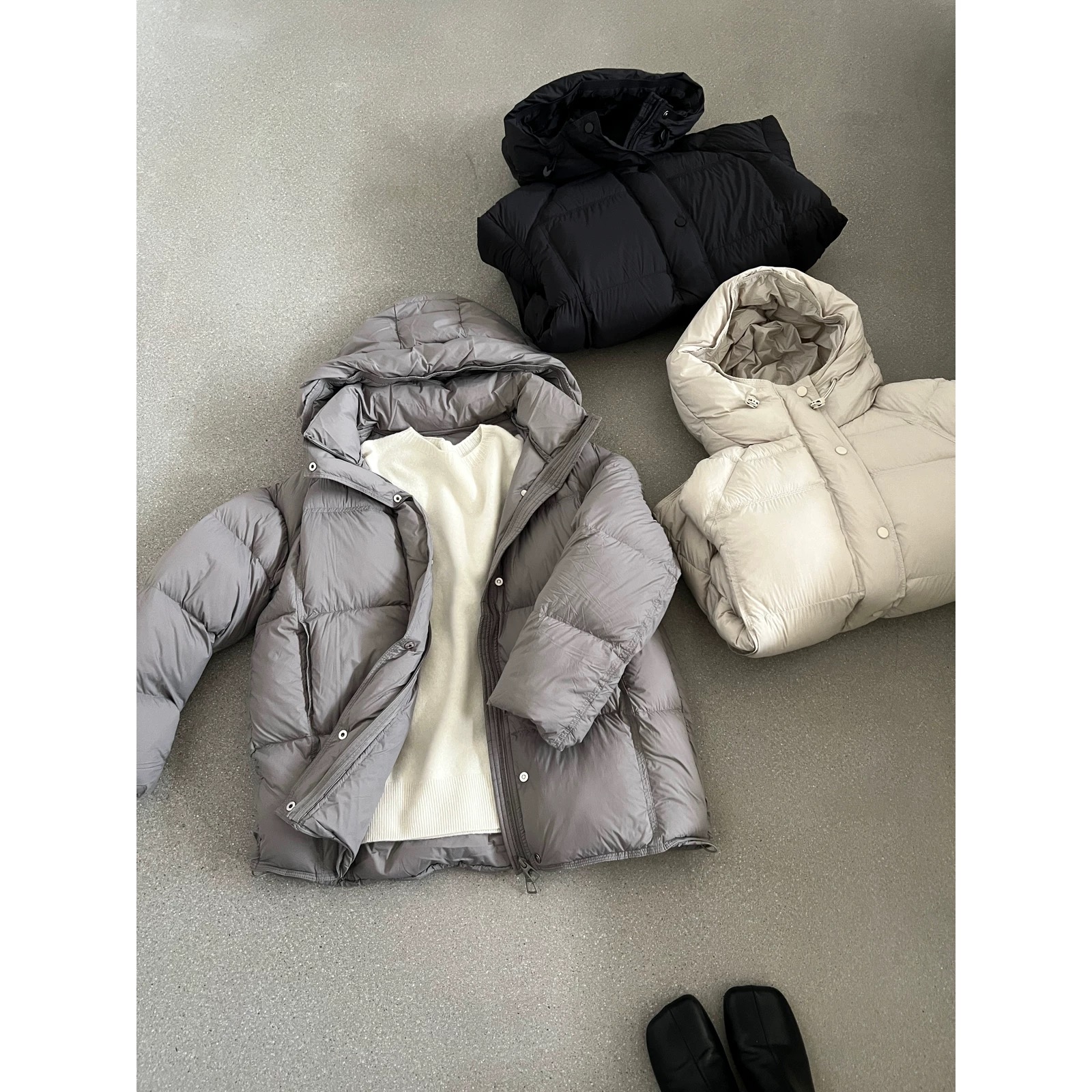 【小泡芙】面包云感！小个子短款加厚冬季连帽短外套女新款66890