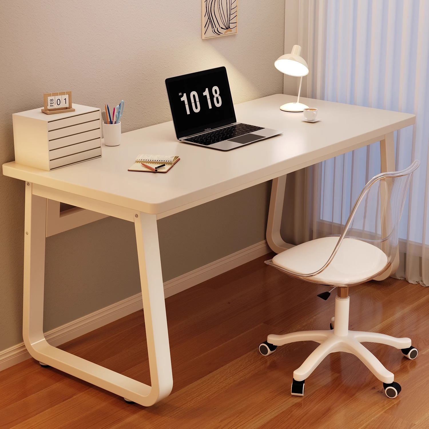 电脑桌台式卧室家用学生学习书桌简易成人办公桌长方形桌子工作台