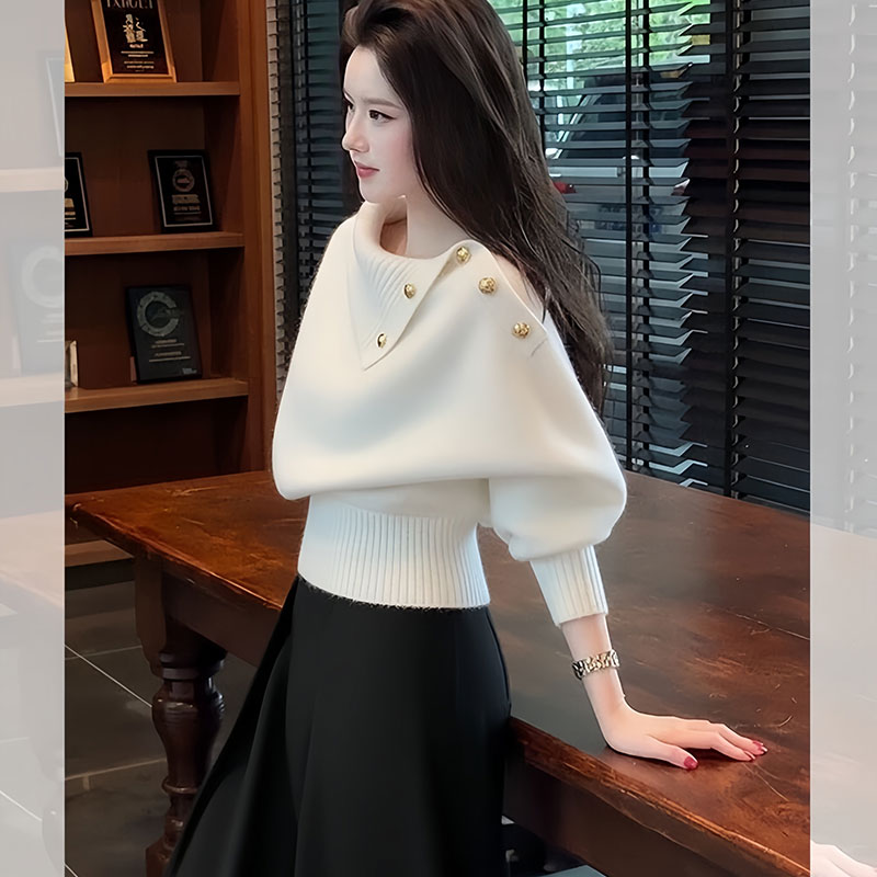 秋冬时尚轻熟气质淡人高知穿搭氛围感巨好看棕色针织上