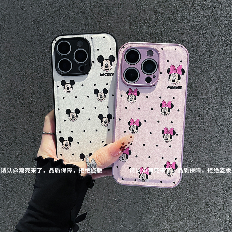 直边鼓状皮纹适用苹果iPhone16/华为荣耀/OPPO/VIVO/小米手机壳女